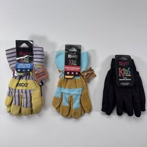 KINCO Kids Medium Glove Bundle x 3 Snow Glove Farm Ranch Lawn Garden